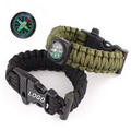 Paracord Survival Bracelet with Compass Firebar